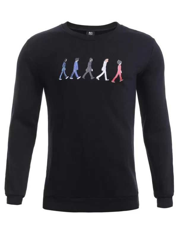 Boynewyork 3d Cartoon Figure Print Sweatshirt