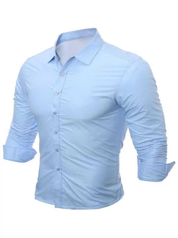 Business Flocking Long Sleeve Shirt