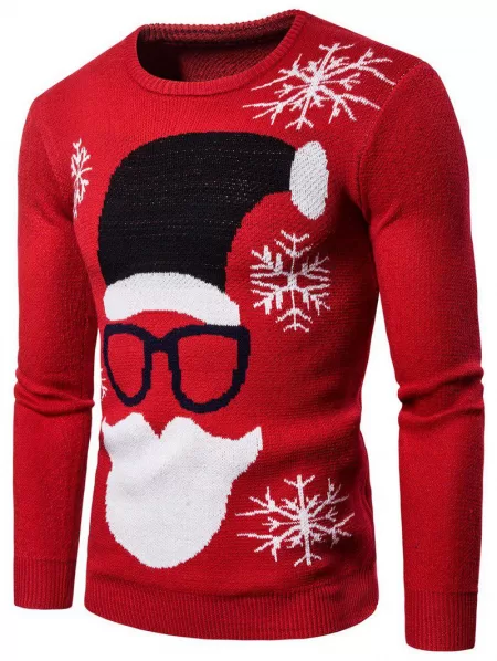 Christmas Santa Claus Pattern Sweater