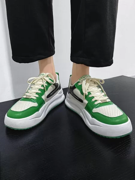 Colorblock Breathable Casual Chunky Shoes