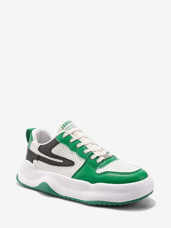 Colorblock Breathable Casual Chunky Shoes
