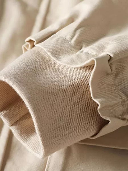 Colorblock Flap Pocket Raglan Sleeve Hooded Jacket