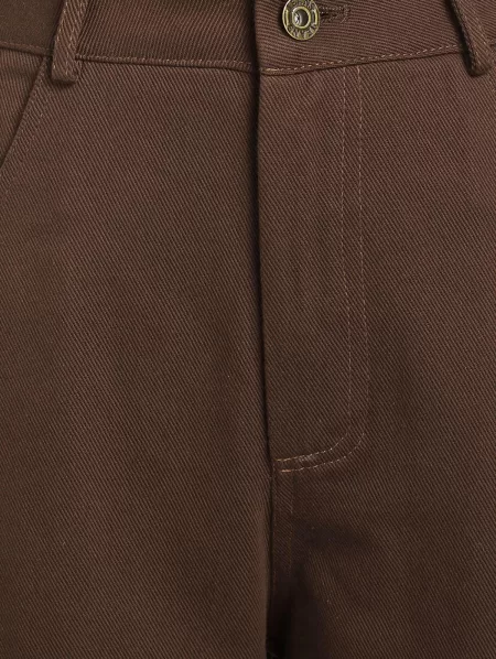 Cowl Neck Cinched Top And Wide Leg Jeans Set