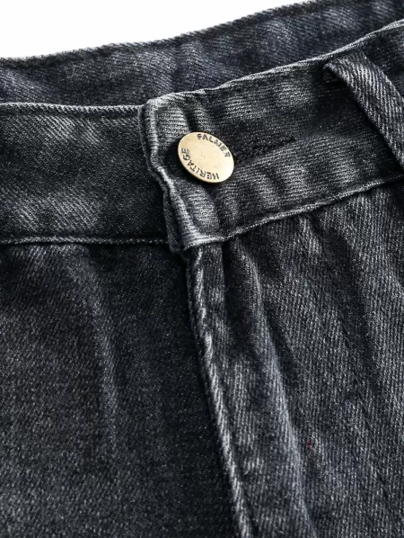 Faded Distressed Frayed Denim Cutoff Shorts