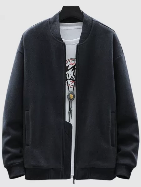 Fleece Zip Up Pocket Jacket