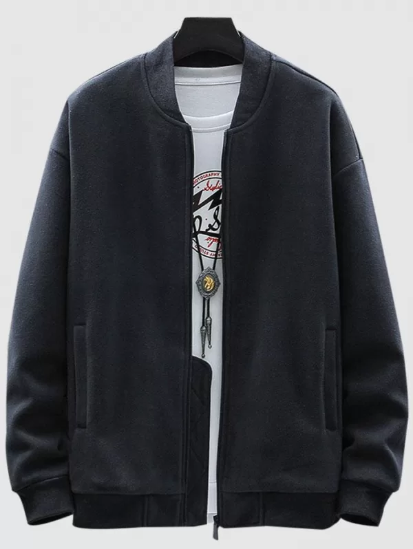 Fleece Zip Up Pocket Jacket