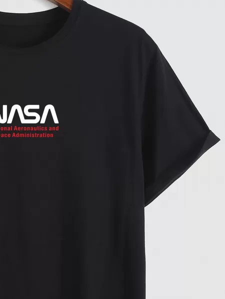 Graphic Short Sleeves Tee With American Flag Letter Sweat Shorts