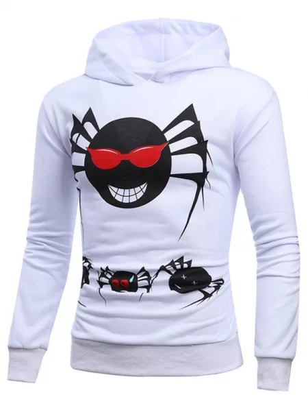 Halloween Spider Casual Pullover Hoodie