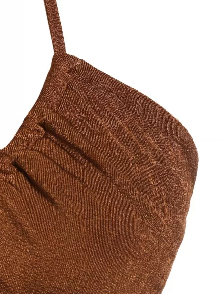 Halter Cross Jersey Bodycon Dress