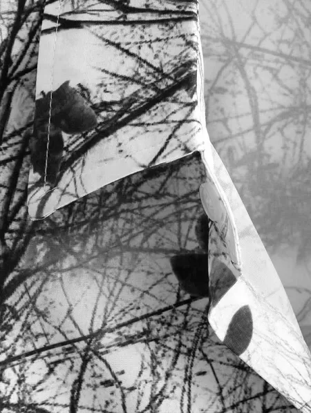 Ink Painting Maple Leaf Pattern Ethnic Style Shirt