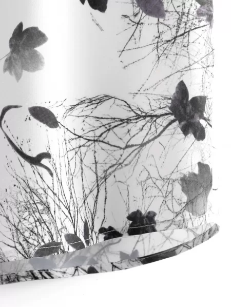 Ink Painting Maple Leaf Pattern Ethnic Style Shirt