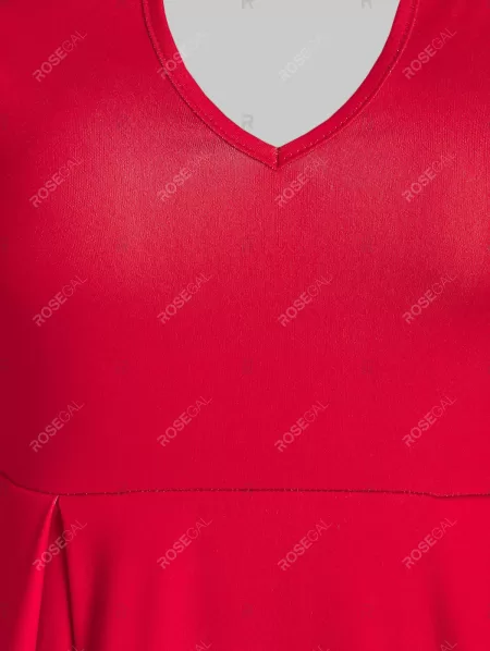 Off The Shoulder Keyhole Lace Insert Dress