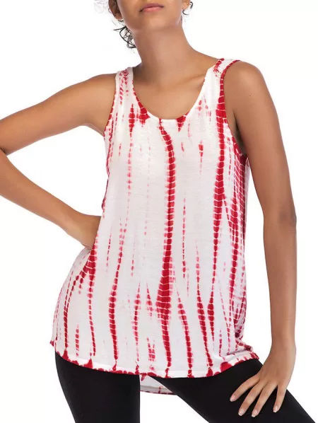 Ombre Print Sleeveless Top