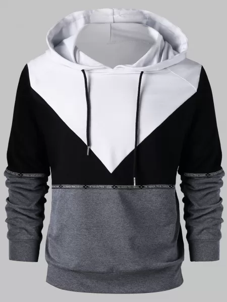 Raglan Sleeve Drawstring Hoodie