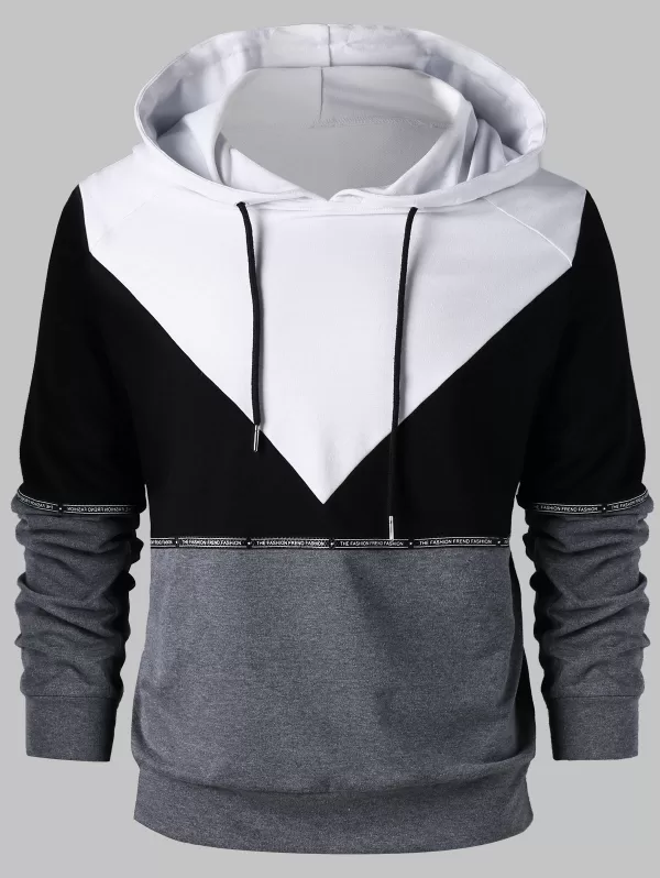 Raglan Sleeve Drawstring Hoodie