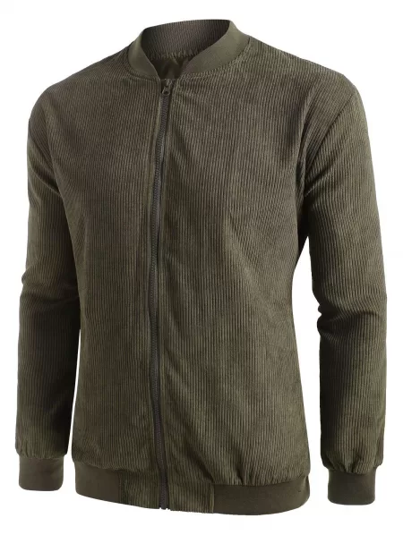 Ribbed Elbow Patch Corduroy Jacket