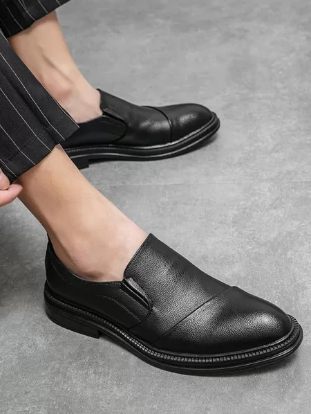 Solid Color Slip-on Pointed Toe Shoes