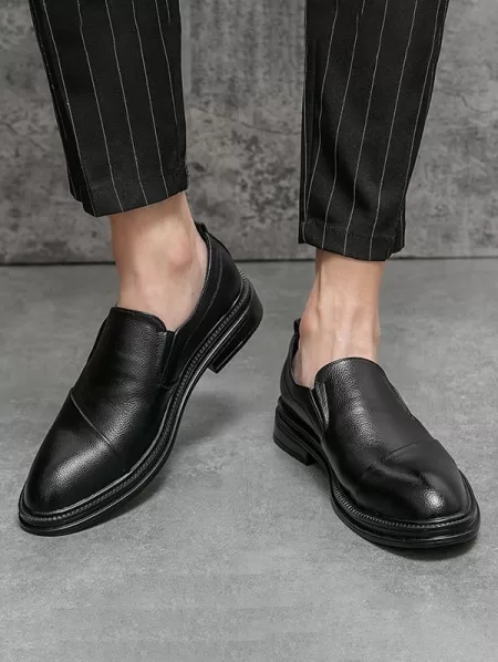 Solid Color Slip-on Pointed Toe Shoes