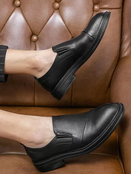 Solid Color Slip-on Pointed Toe Shoes