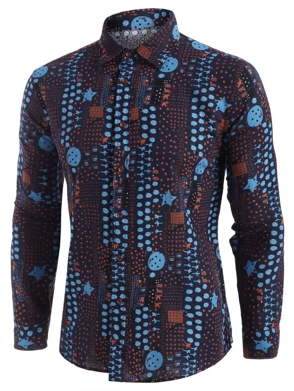 Star Spotty Vintage Long Sleeve Shirt