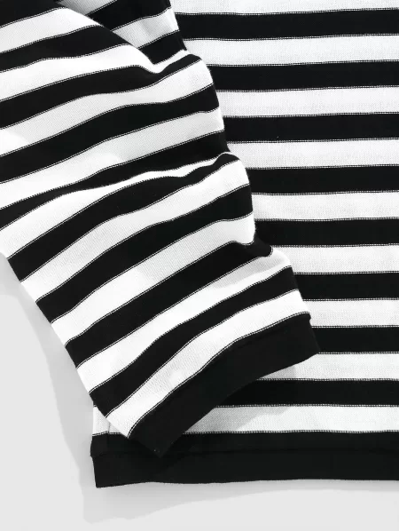 Striped Drop Shoulder T-shirt