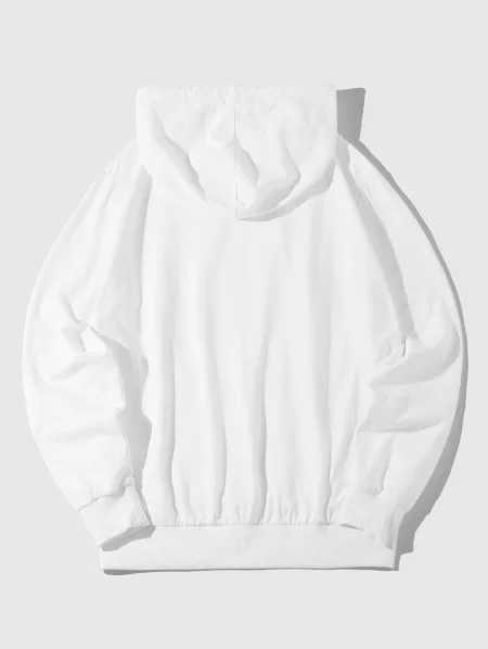 Sun Kanji Print Japanese Graphic Hoodie