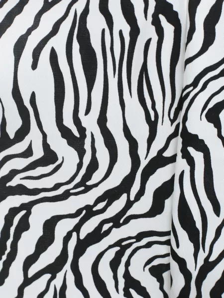 Swirl Print Twisted Wide Leg Pants Set