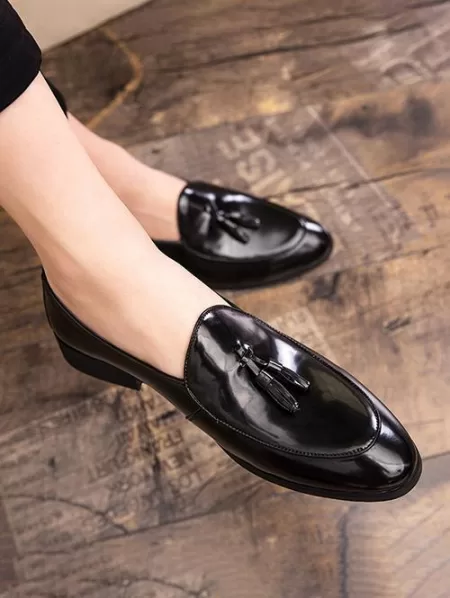 Tassel Design Business Faux Leather Shoes